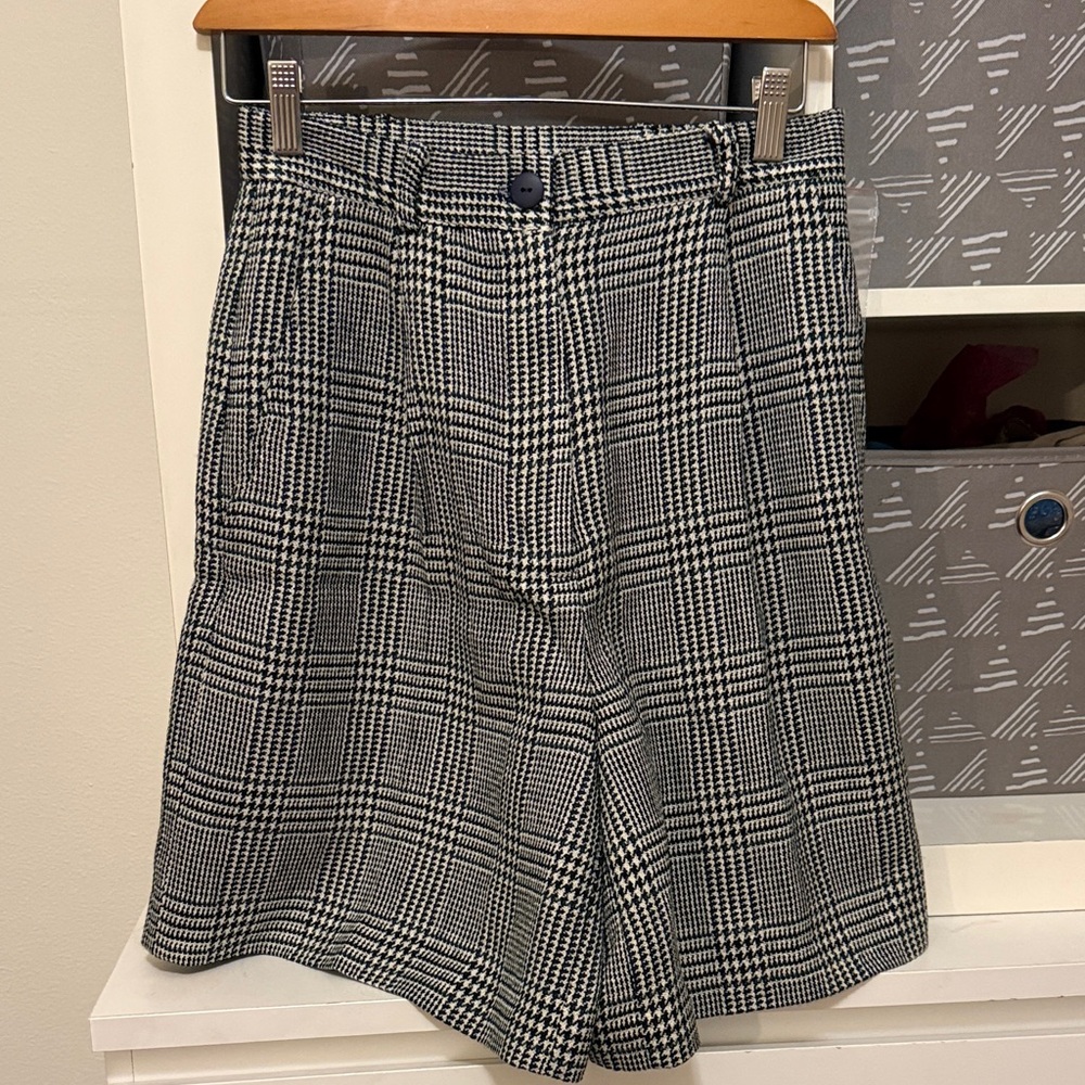 Chic Plaid A-Line Shorts